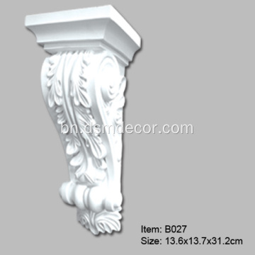 আলংকারিক Polyurethane Lunetta Corbel